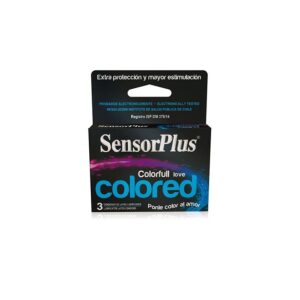 Condones Sensorplus Colored