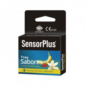 Condones Sensorplus 3 Sabores